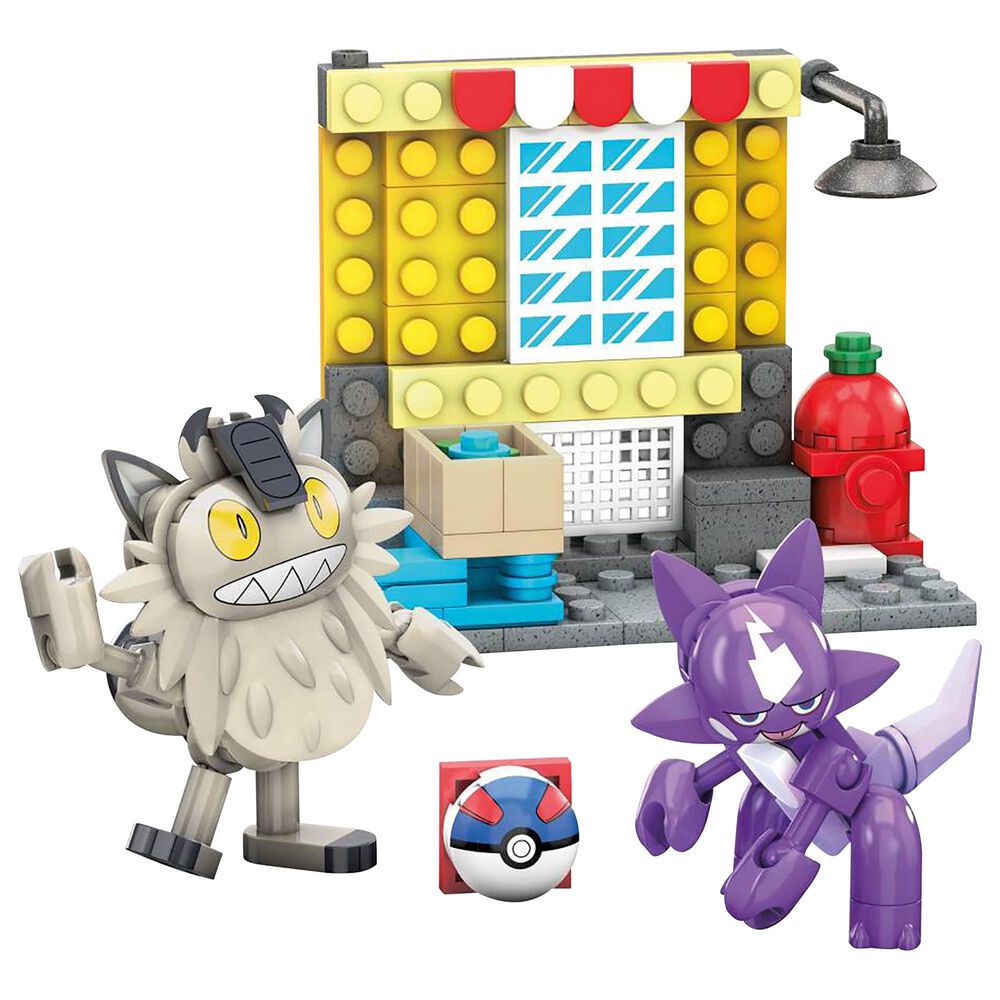 Mega Construx Pokemon Battle Toxel vs. Galarin Meowth Building Set, , large