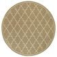 Oriental Weavers Marina 7765Y 7"10" Round Tan and Ivory Area Rug, , large