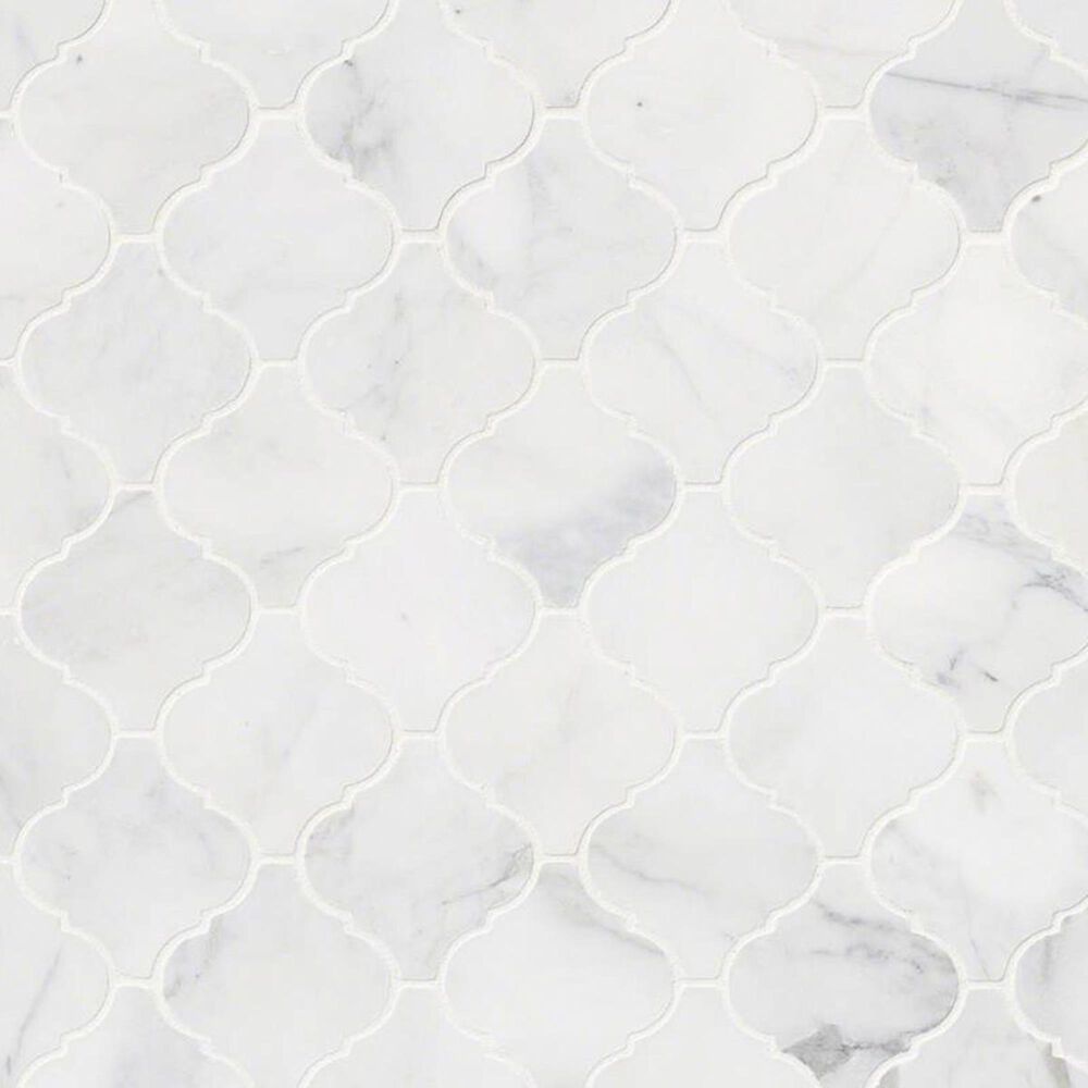 MS International Calacatta Cressa Arabesque Honed 12" x 12" Tile , , large