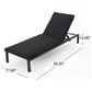 Hearth and Haven Navan Outdoor Foldable and Stackable Chaise Lounge in Dark Grey (Set of 2), , large