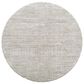 Surya Masterpiece Light Gray, Cream and Medium Gray 6"7" Round Area Rug, , large