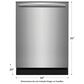 Frigidaire Gallery 24" Smudge-Proof Built-In Dishwasher in Stainless Steel, , large