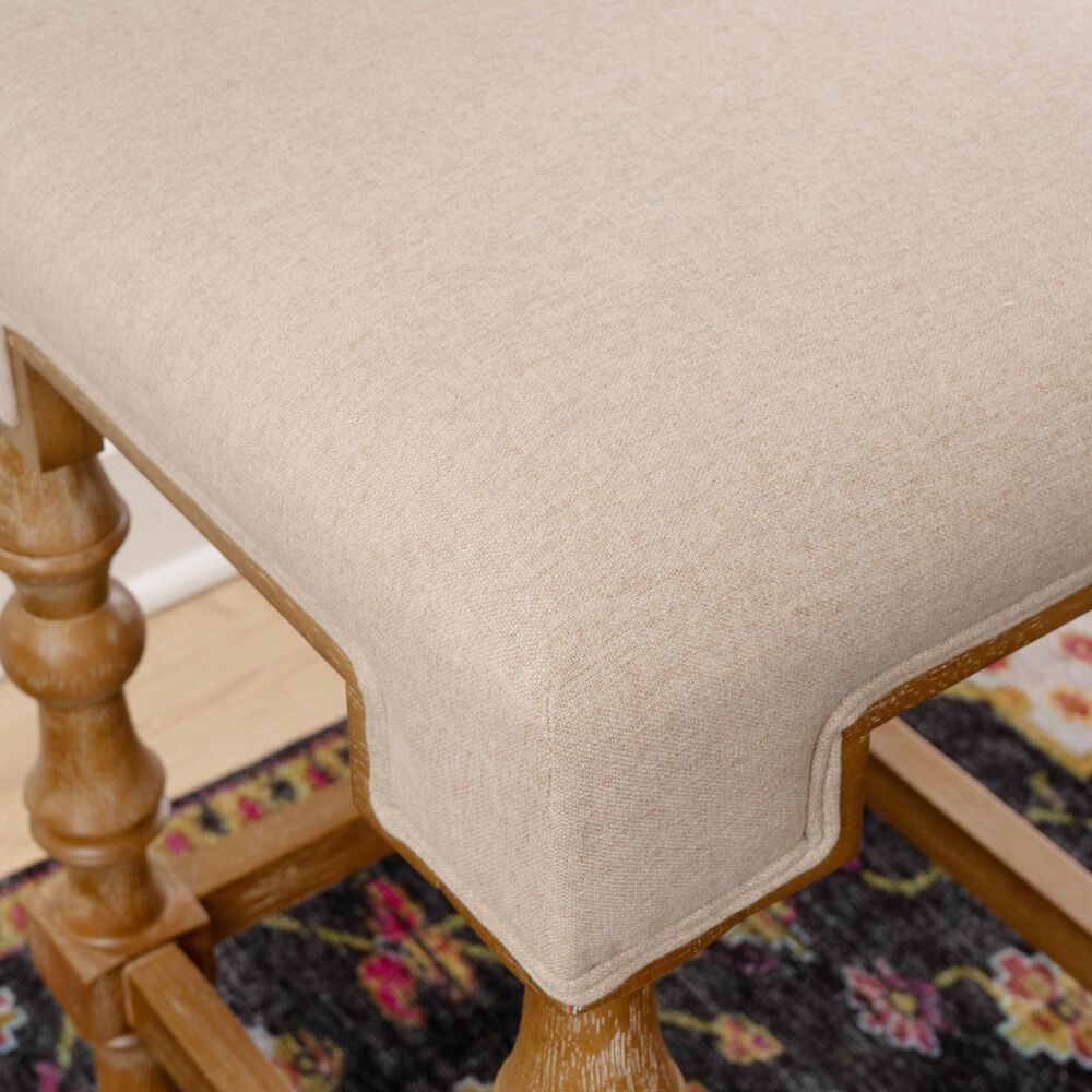 Linon Home Decor Shelly Backless Counter Stool in Brown, , large