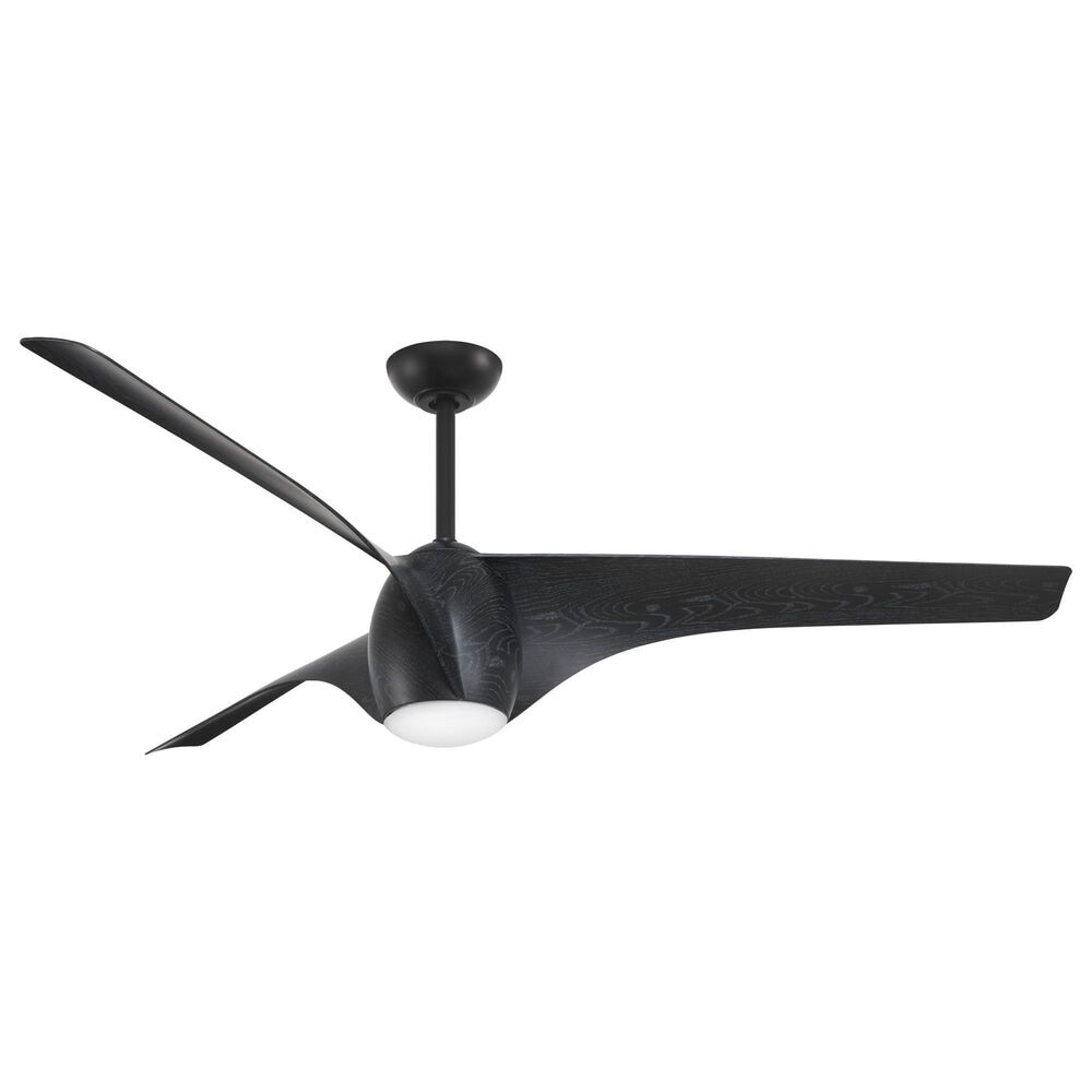 Minka-Aire Airewave 65" Ceiling Fan with LED Light in Matte Black Maple, , large