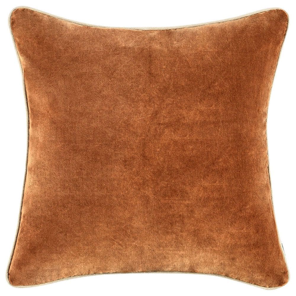 Classic Home Heirloom 18" Square Throw Pillow in Hazel Brown, , large