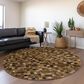 Dalyn Rug Company Bozeman BM2 Brown 8" Round Area Rug, , large