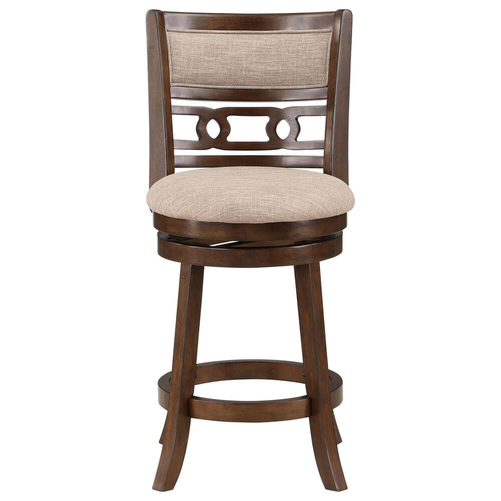 New Heritage Gia 24" Swivel Counter Stool in Cherry, , large