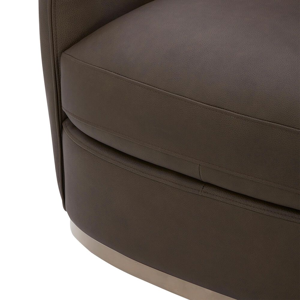 Kuka Home Cooper Swivel Chair in Isla Chocolate, , large