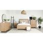 Pacific Landing Arini 3-Drawer Nightstand in Sand Wash and Aged Brass, , large