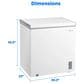 Midea 7 Cu. Ft. Garage-Ready Convertible Chest Freezer in White, , large