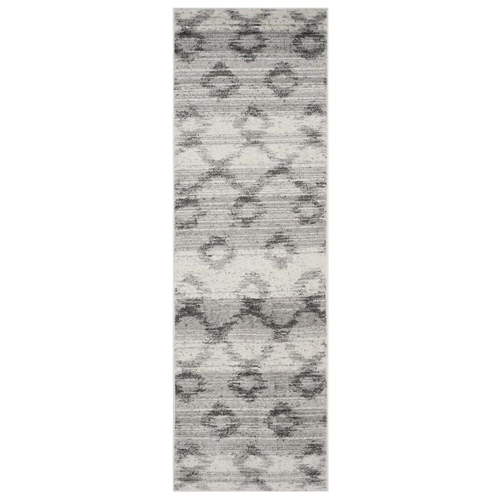 Safavieh Adirondack ADR106P-26 2&#39;6&quot; x 6&#39; Silver/Charcoal Runner, , large