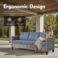 HOMLUX 4-Piece Outdoor Sofa Set in  Denim Blue, , large