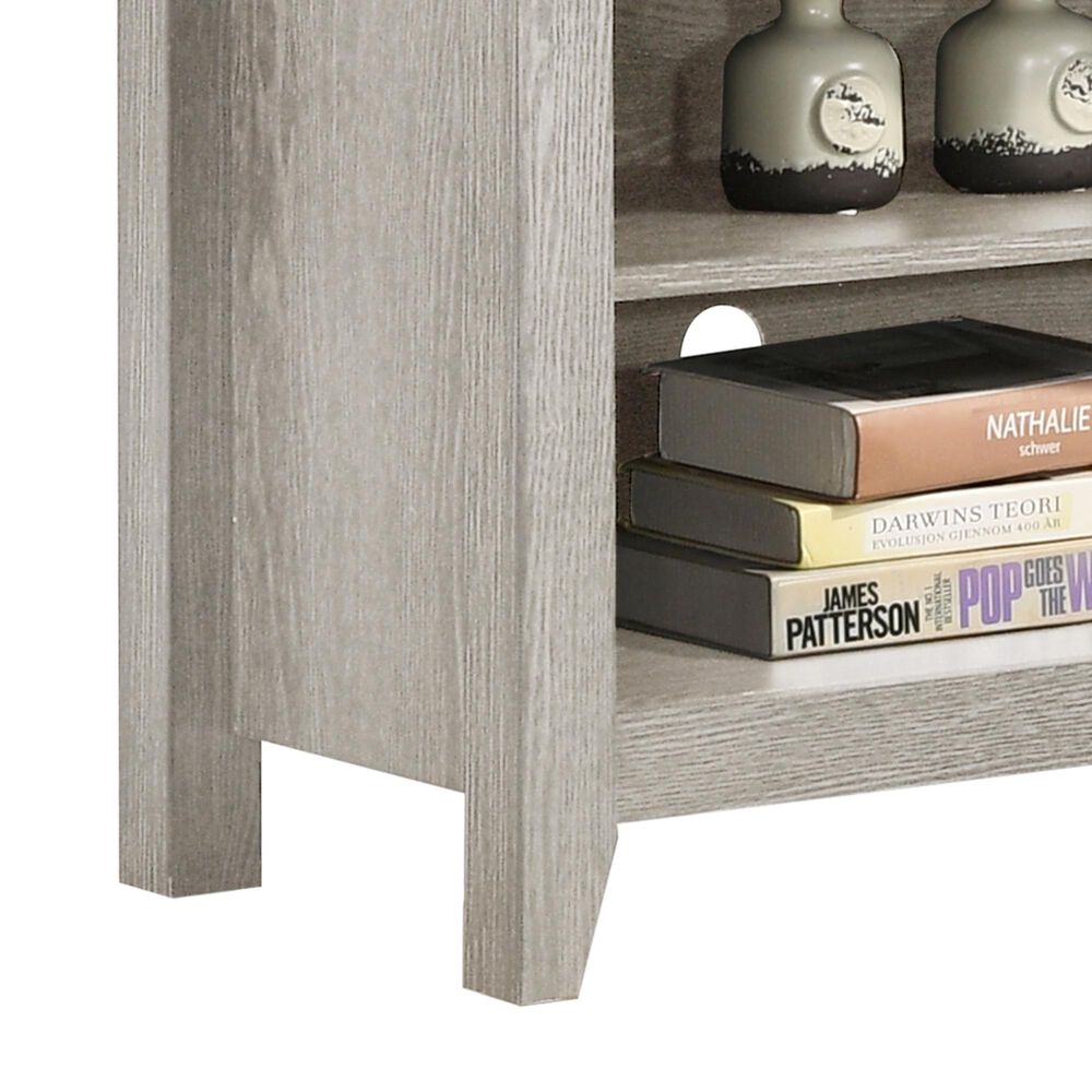 HOMLUX 70" TV Stand with Open Shelves and Adjustable Storage in Light Gray, , large