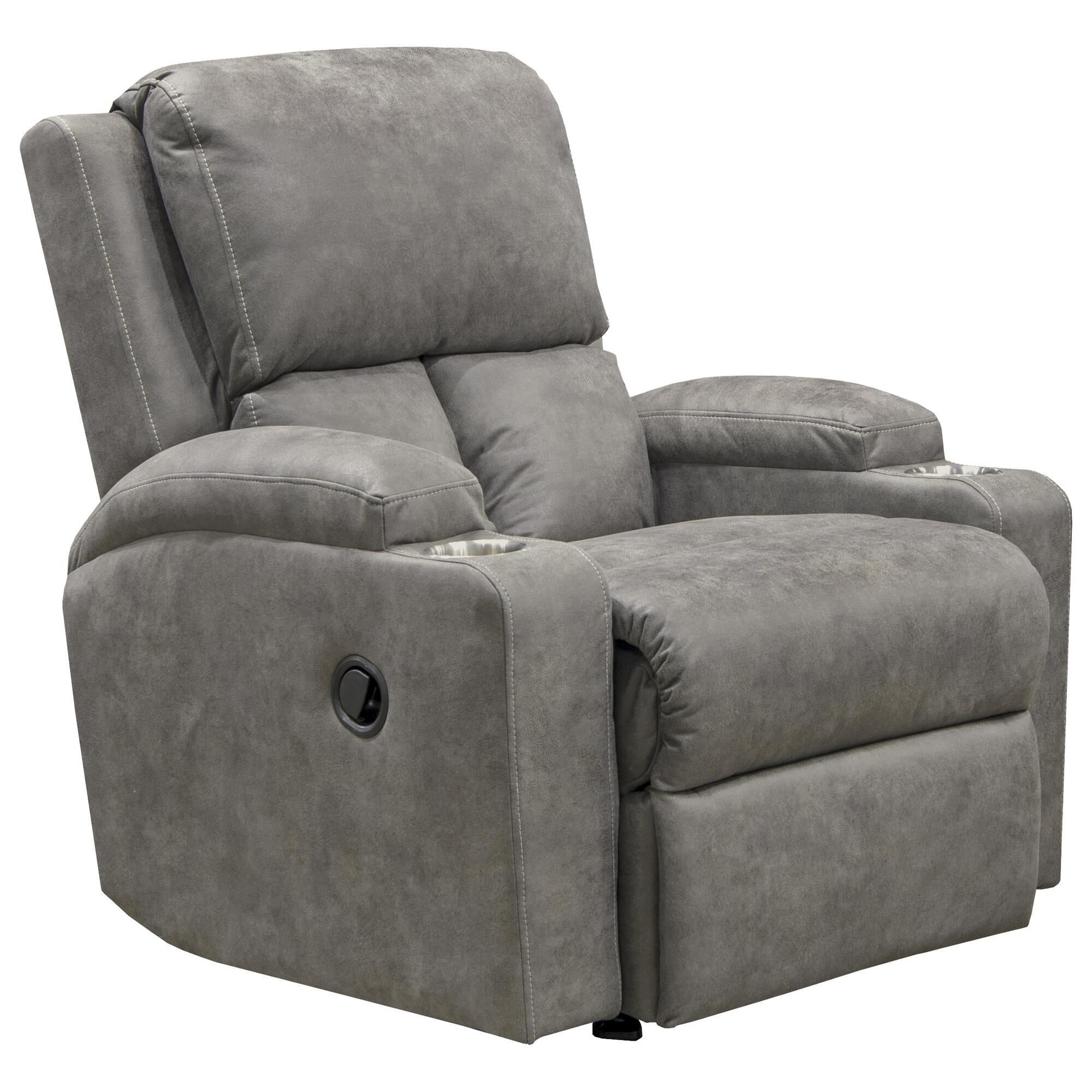 Catnapper Kyle Rocker Recliner in Smoke NFM