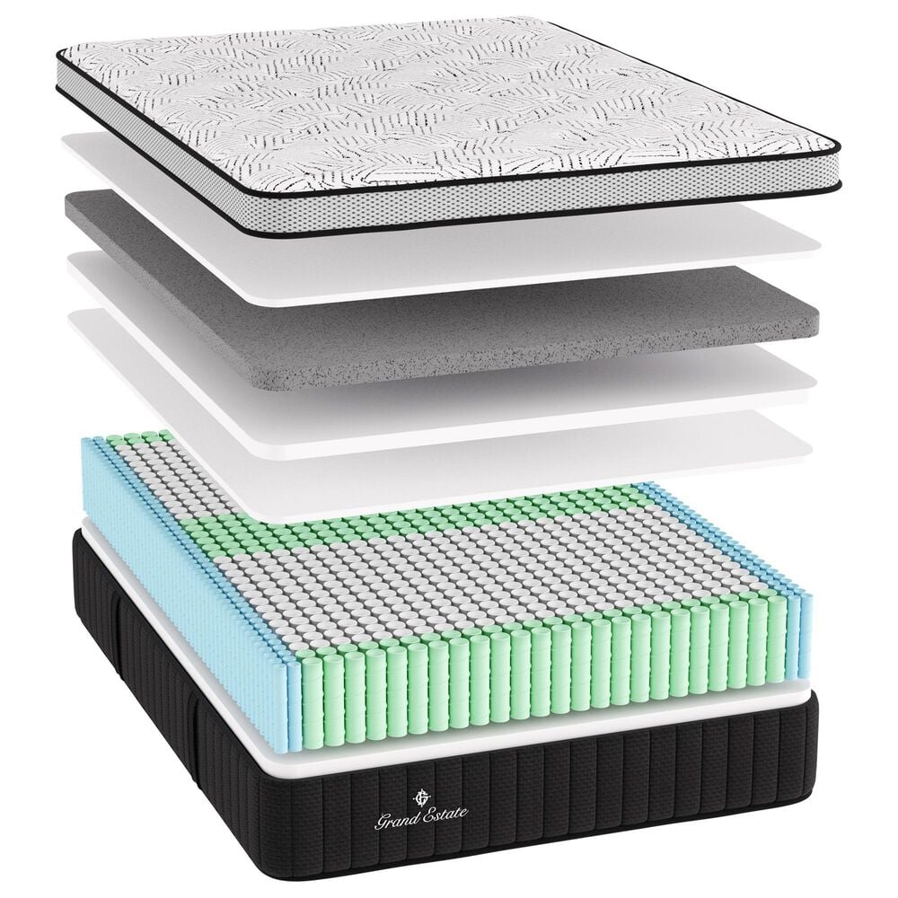 Grand Estate 500 Firm Full Mattress with Low Profile Box Spring, , large