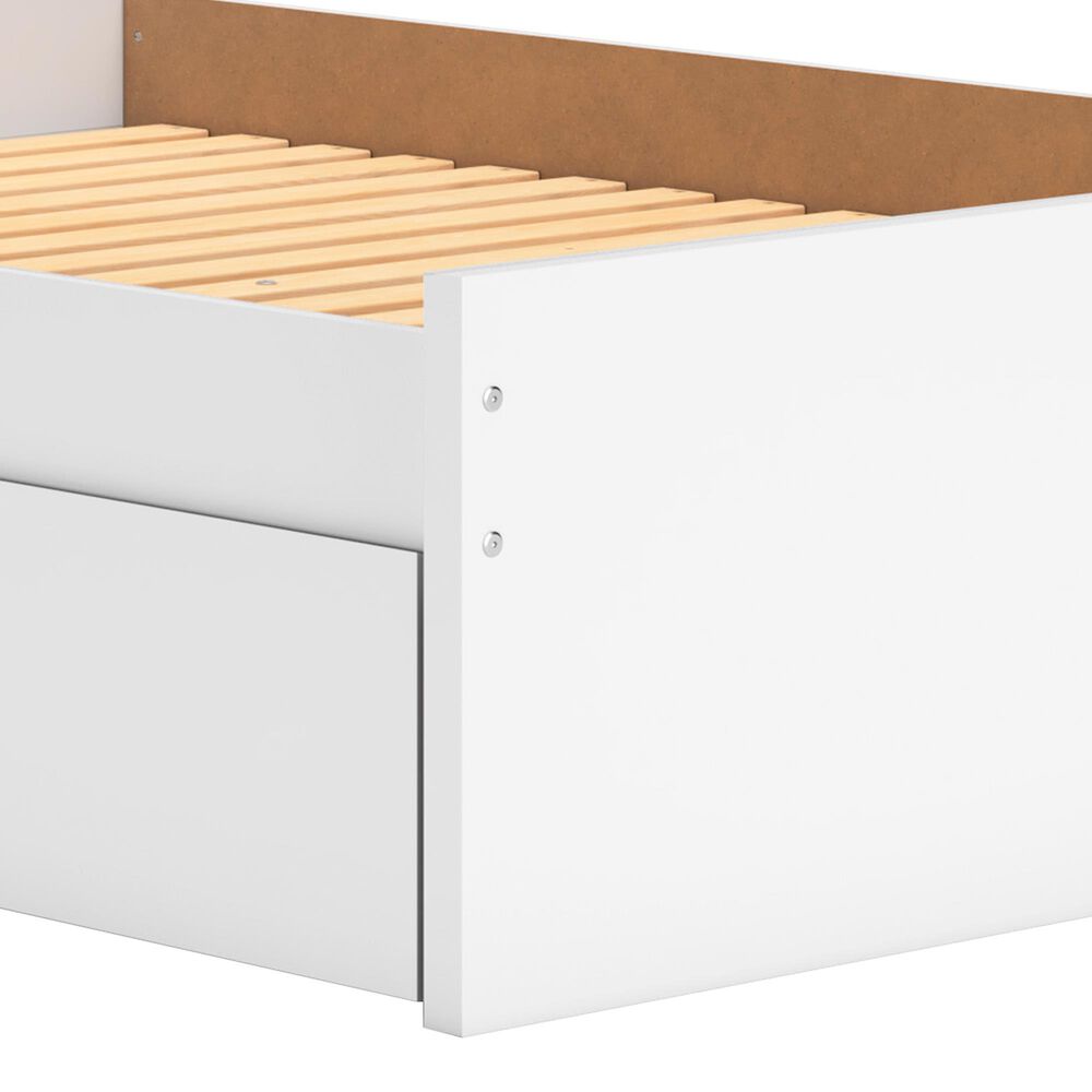 Ashley Onita Full Panel Platform Bed with 1 Side Storage in White, , large