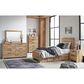 Ashley Hyanna Twin Panel Bed with 1 Side Storage in Tan Brown, , large
