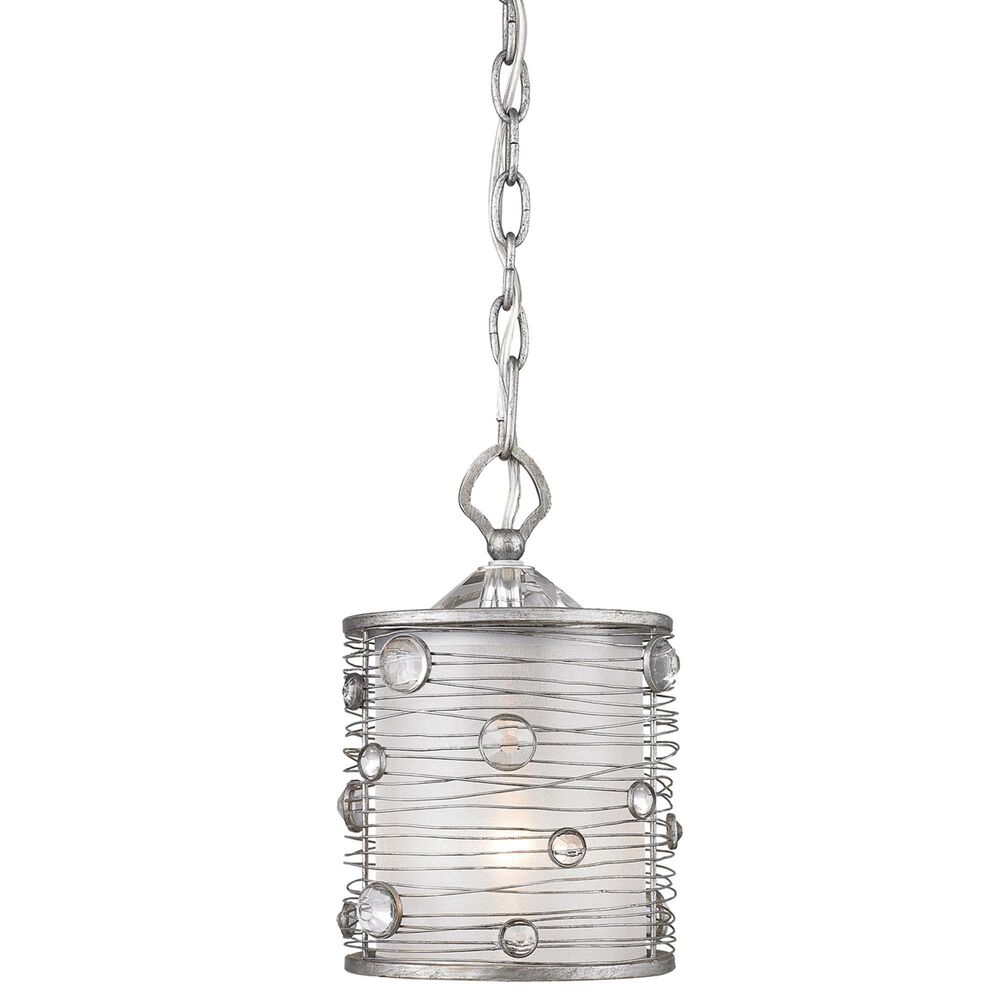 Golden Lighting Joia 1-Light Mini Pendant in Peruvian Silver, , large