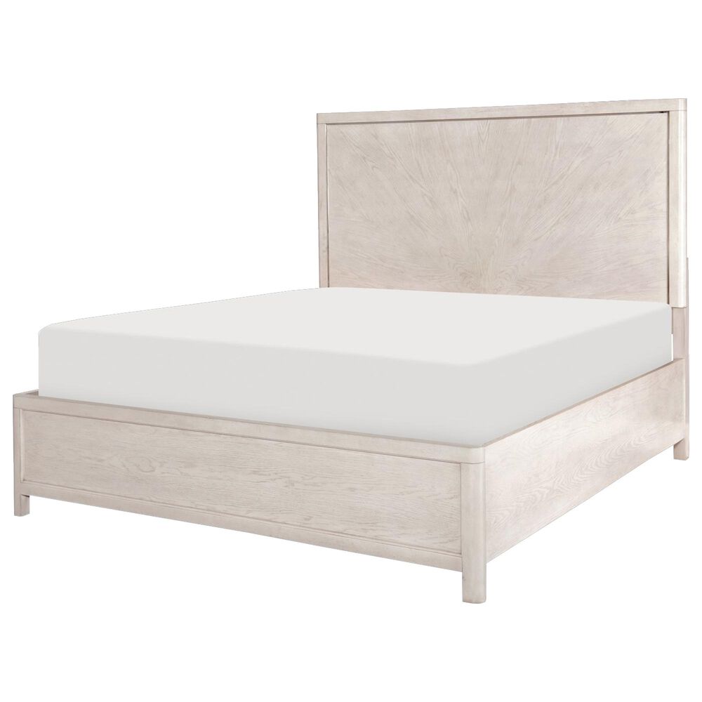 Legacy Classic 11 West 5-Piece King Panel Bedroom Set in Cashmere White, , large