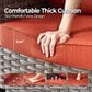 HOMLUX 5-Piece Outdoor Wicker Patio Furniture Set in Orange Red, , large