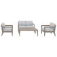 Homestyles Sustain 4-Piece Patio Conversation Set with Loveseat in Stain Brown, , large