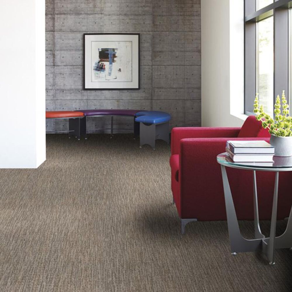 Shaw Fractured 24&quot; x 24&quot; Carpet Tile in Compose, , large
