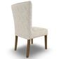 Best Home Furnishings Jazla Side Chair with Quartz Cushion in Dark Walnut, , large