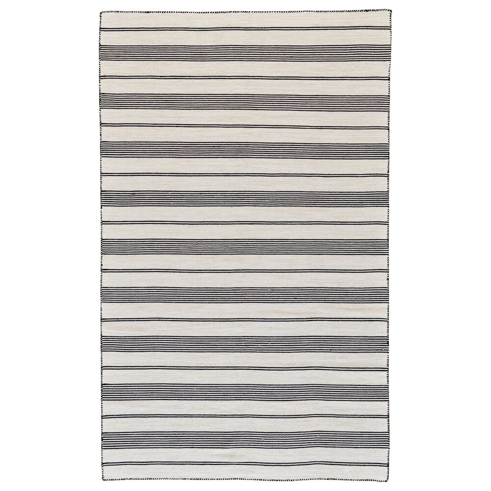 Feizy Duprine 4" x 6" Black Area Rug, , large