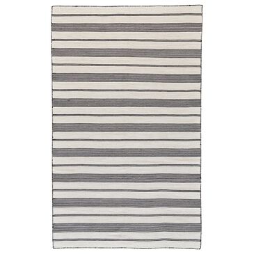 Feizy Rugs Duprine 4" x 6" Black Area Rug, , large