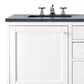 James Martin Vanities Addison 60" Double Bathroom Vanity in Glossy White with 3 cm Arctic Fall Solid Surface Top and Rectangular Sinks, , large
