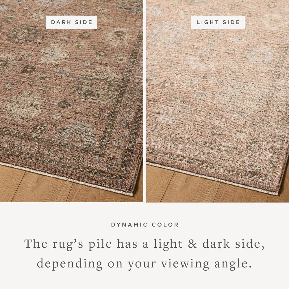 Loloi Priscilla Blush and Multicolor 3&#39;6&quot; x 5&#39;3&quot; Area Rug, , large