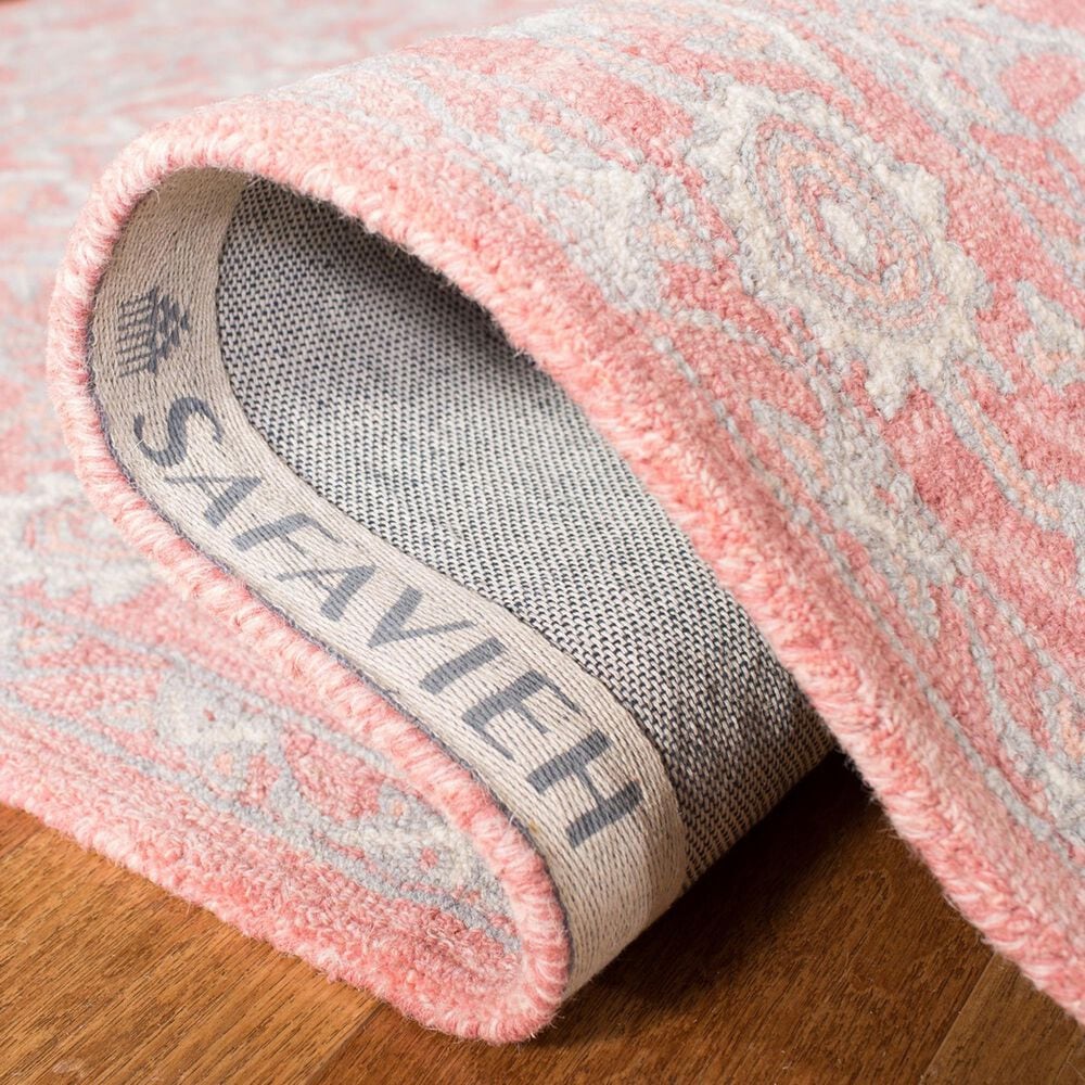 Safavieh Micro-Loop Oriental 2&#39;3&quot; x 11&#39; Pink and Ivory Runner, , large