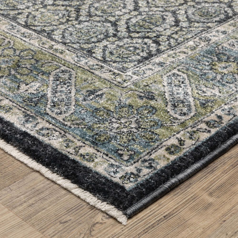 Oriental Weavers Eliana Blue and Green 6&#39;7&quot; x 9&#39;6&quot; Area Rug, , large