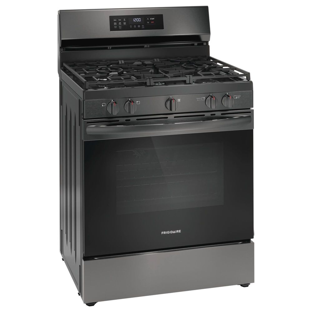 Frigidaire 30&quot; Freestanding Gas Range in Black Stainless Steel, , large