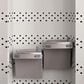 Dal-Tile Color Wheel Arctic White and Black 1.5" x 1.5" on 11.625" x 10.25" Ceramic Mosaic Sheet, , large