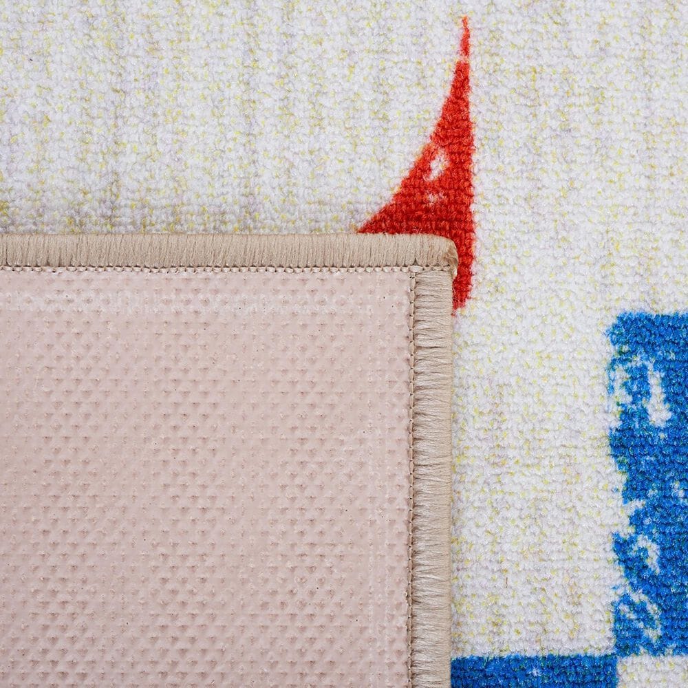Safavieh Kids Playhouse 3&#39;3&quot; x 5&#39;3&quot; Ivory and Red Rug, , large