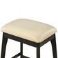 Carolina Chair and Table Mirabelle 30" Barstool in Cream/Espresso (Set of 2), , large