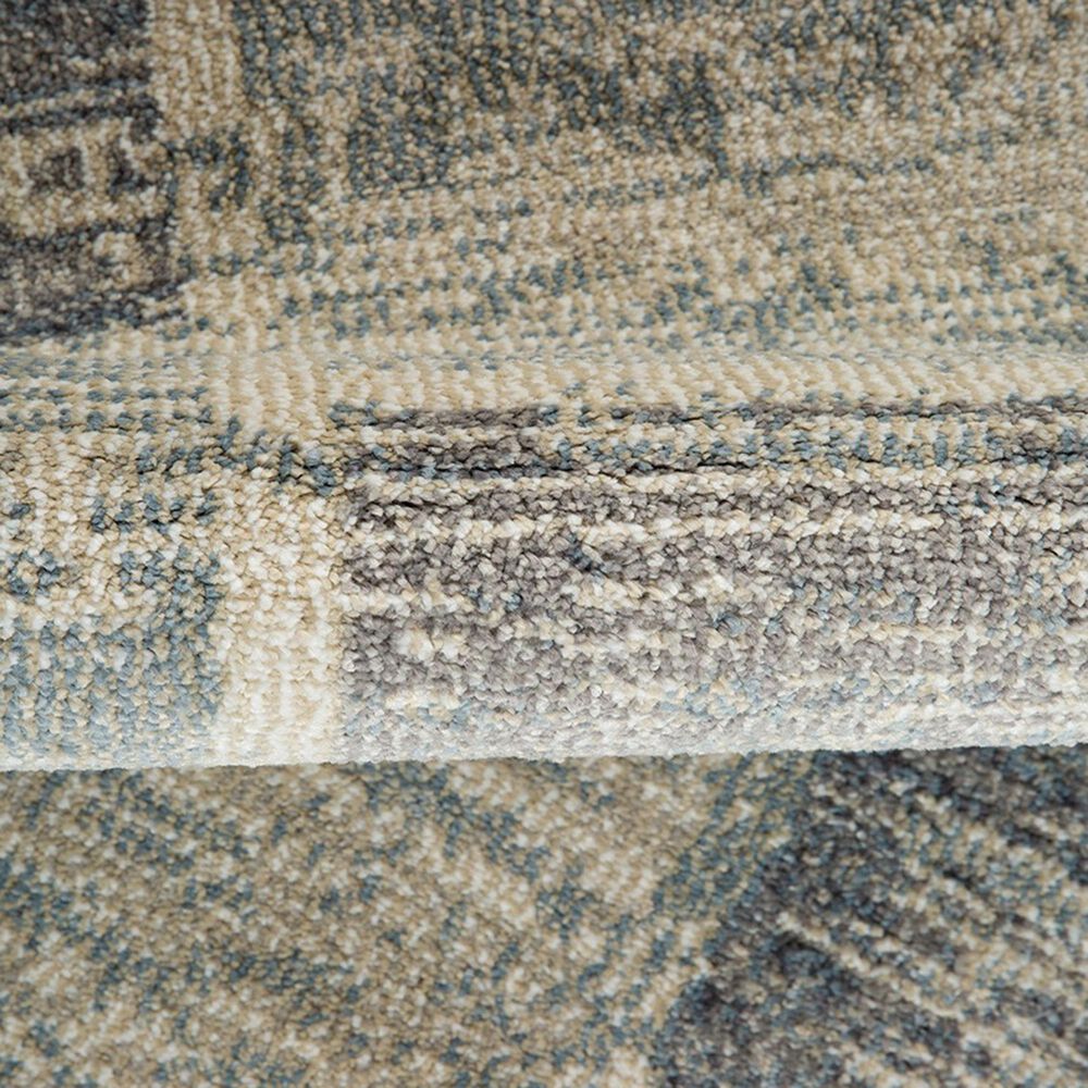 Amer Rugs Jordan 6&#39;7&quot; x 9&#39; Light Blue Area Rug, , large