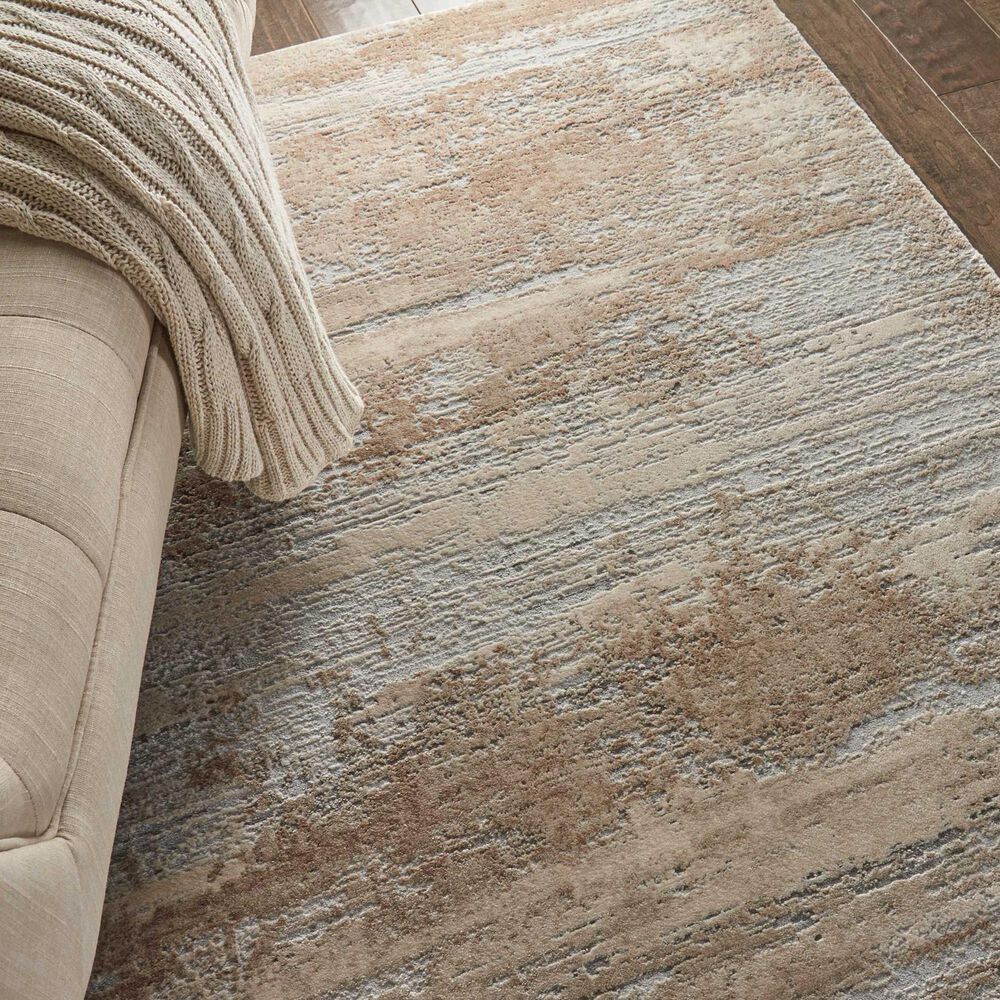 Nourison Rustic Textures RUS03 9&#39;3&quot; x 12&#39;9&quot; Beige Area Rug, , large