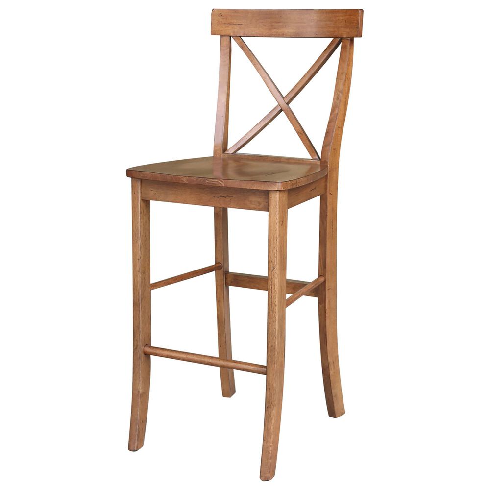 International Concepts 30" Barstool in Distressed Oak, , large