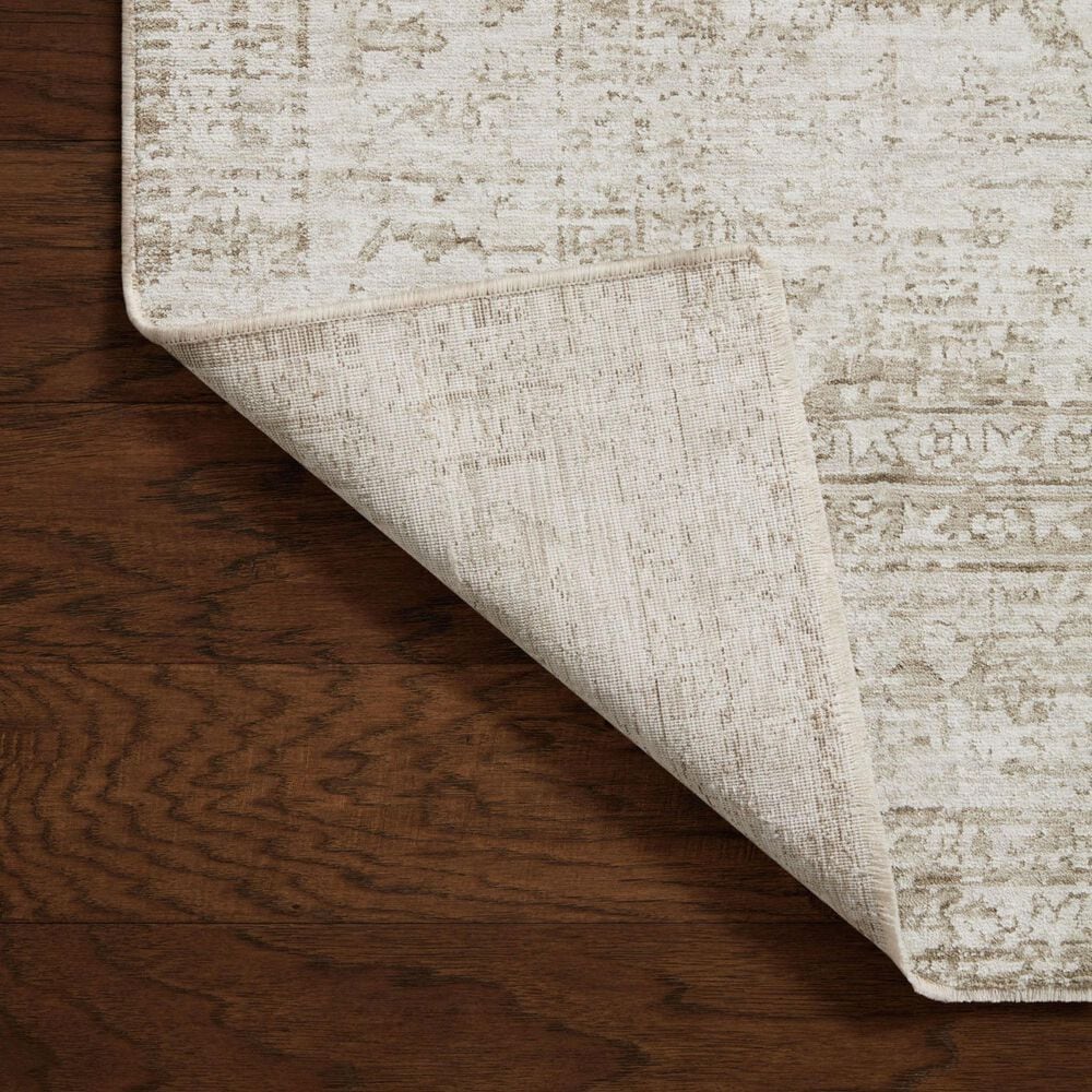 Amber Lewis x Loloi Honora Ivory and Natural 5&#39;3&quot; x 7&#39;9&quot; Area Rug, , large