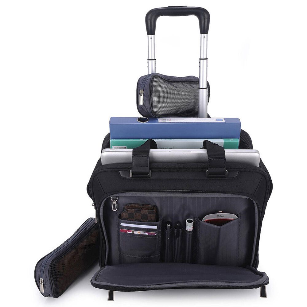 EcoStyle Tech Exec Rolling Case in Black, , large
