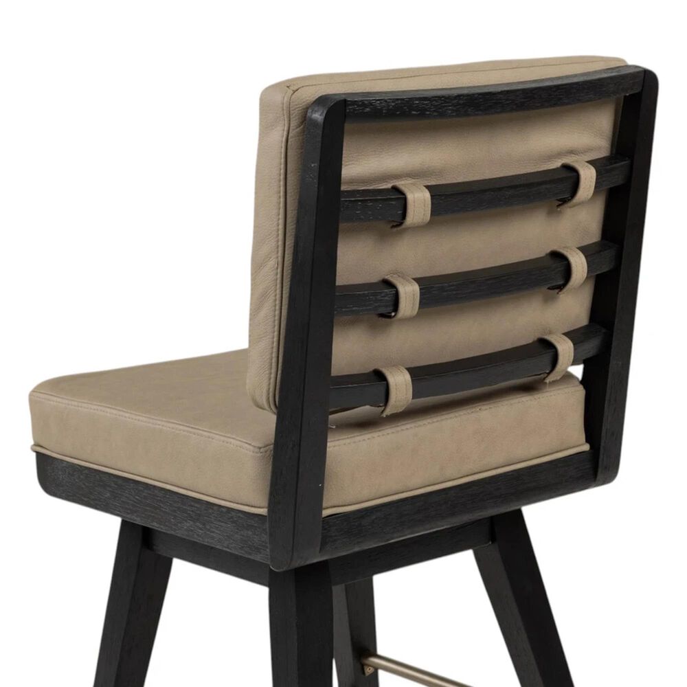 Sterling Timber Elure Swivel Counter Stool in Peppercorn, , large