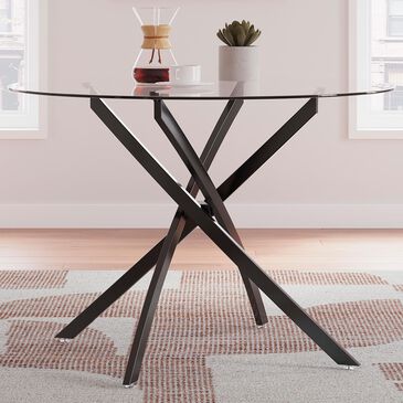 Ashley Pharwynn Dining Table in Black - Table Only, , large