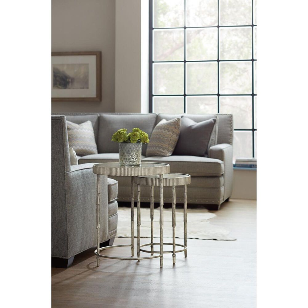 Hooker Furniture Accent Nesting Tables in Silver Nebraska Furniture Mart