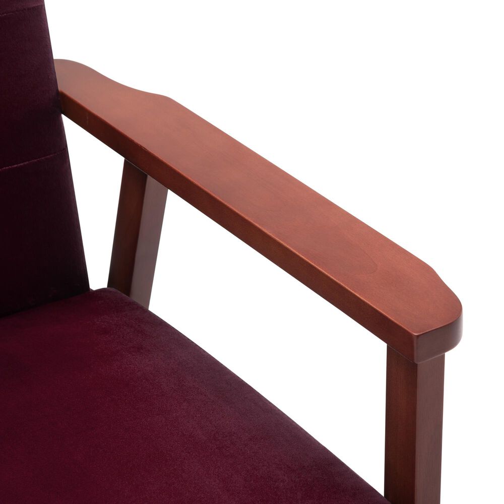 HOMLUX Arm Chair with Tufted Back and High-Density Foam in Rose, , large