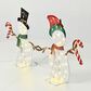 HOMLUX 2-Piece Heart Snowman with LED Lights in White, , large