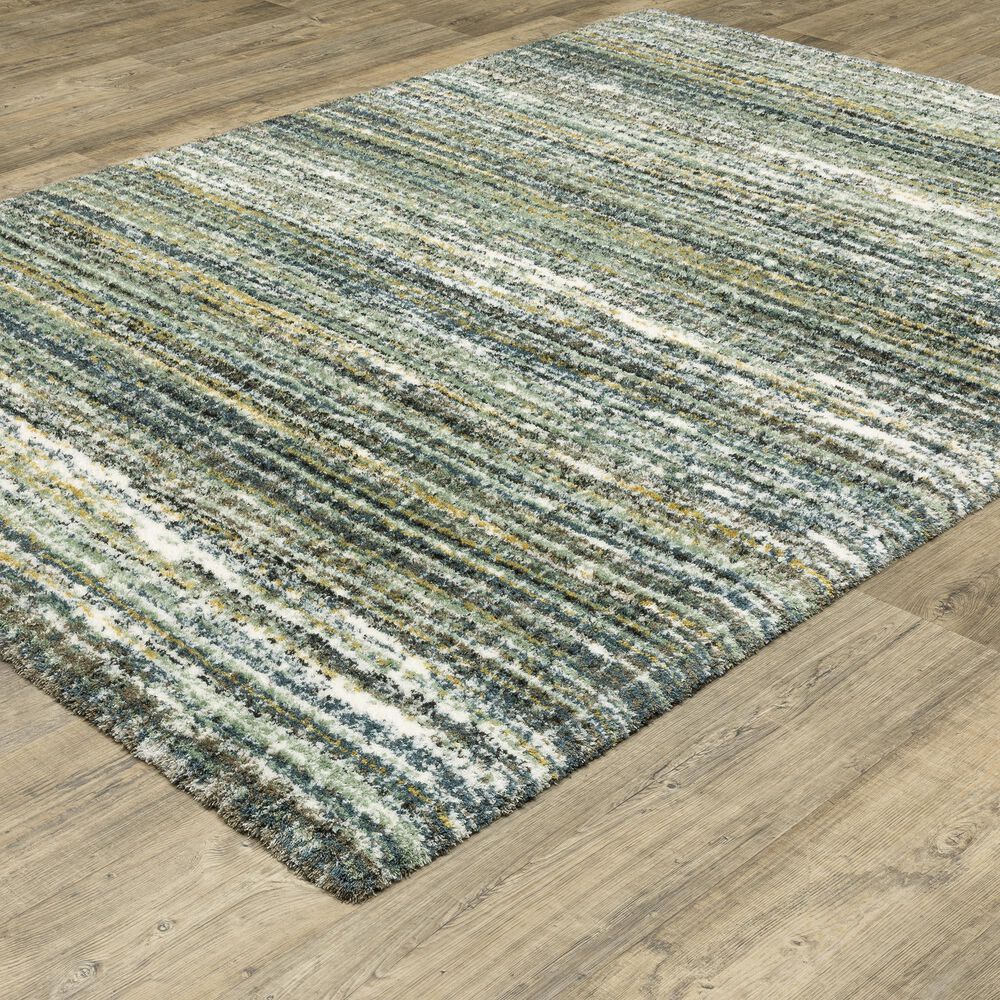 Oriental Weavers Galileo GAL07 Green and Blue 7&#39;10&quot; x 10&#39;10&quot; Area Rug, , large