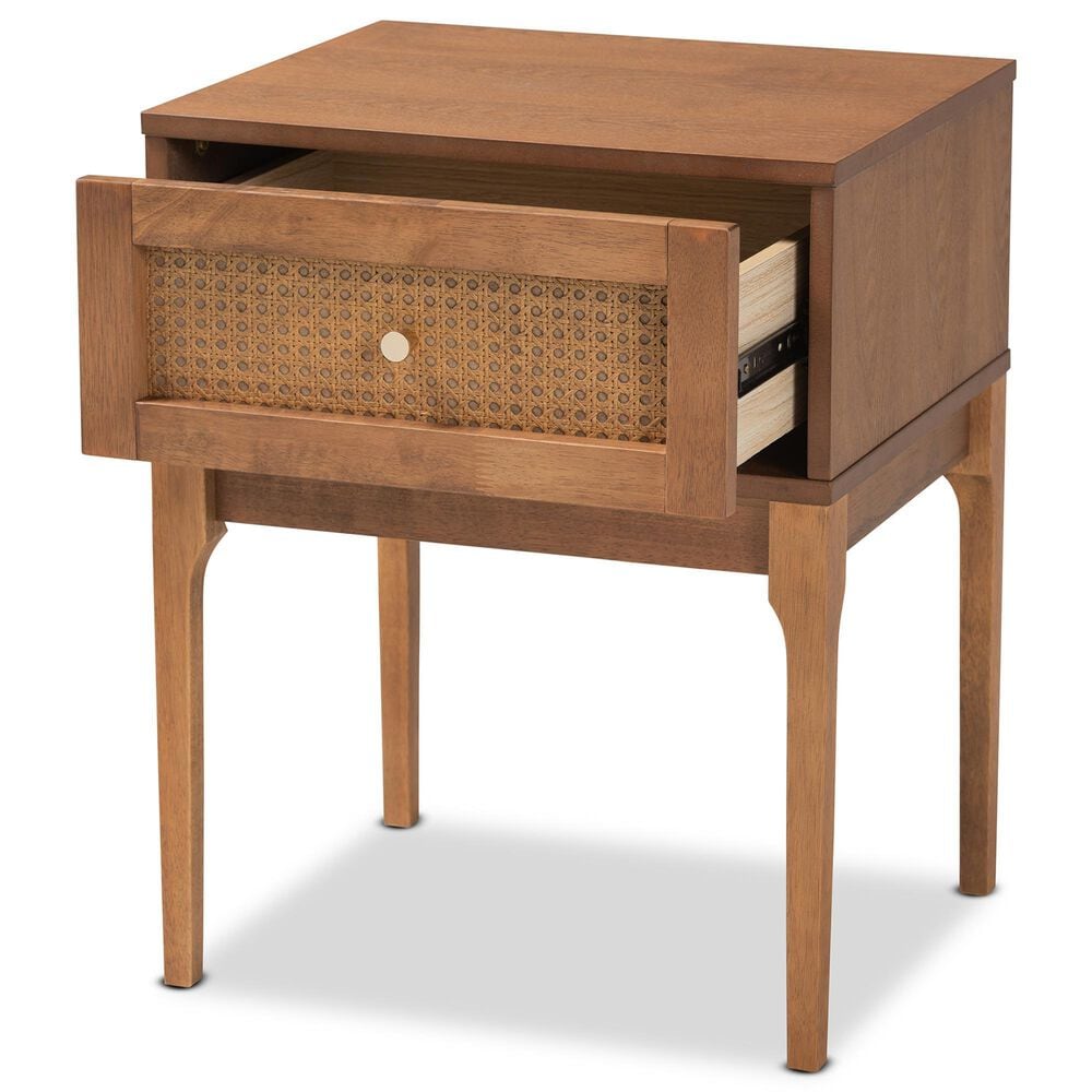 Baxton Studio Ramiel 1-Drawer Nightstand in Ash Walnut, , large