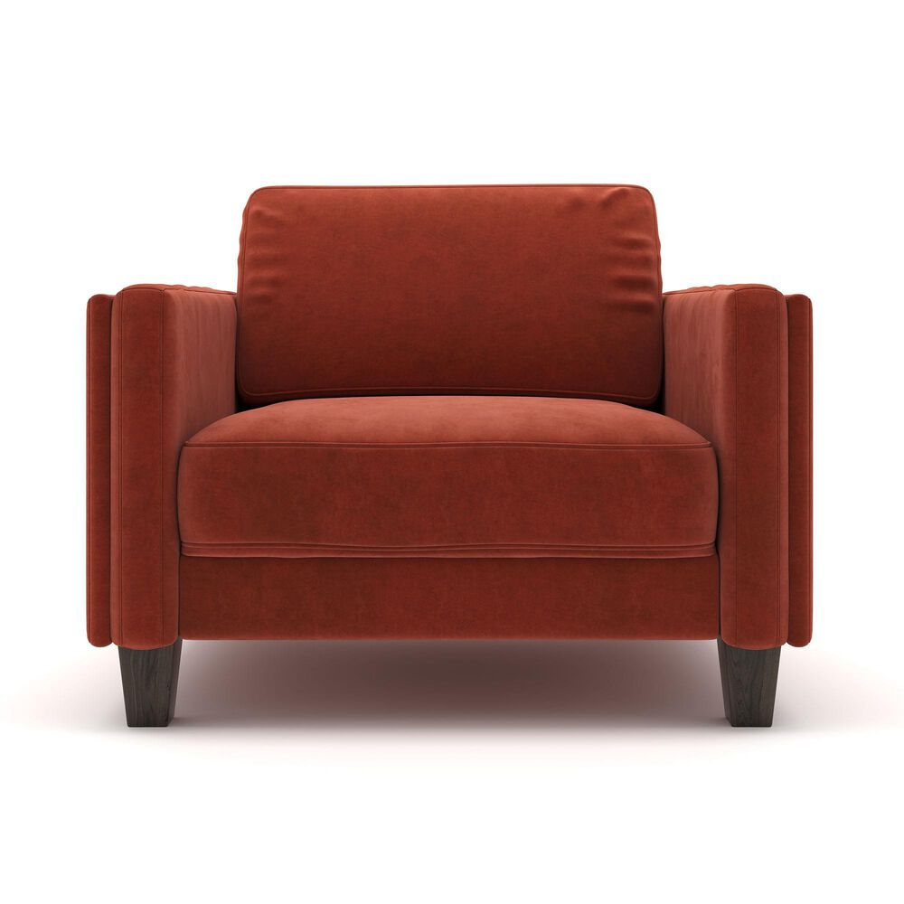 37B Chair in Burnt Orange Velvet, , large